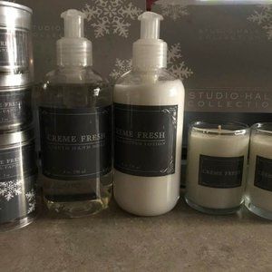Studio Hall Creme Fresh gift set Lotion, hand soap and candles